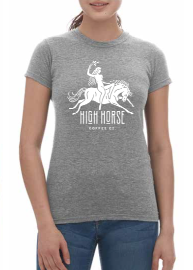 Priestess Tee - Heather Grey - Women's - High Horse Coffee Company