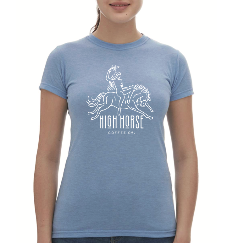 High Horse Coffee - Priestess Tee - Blue