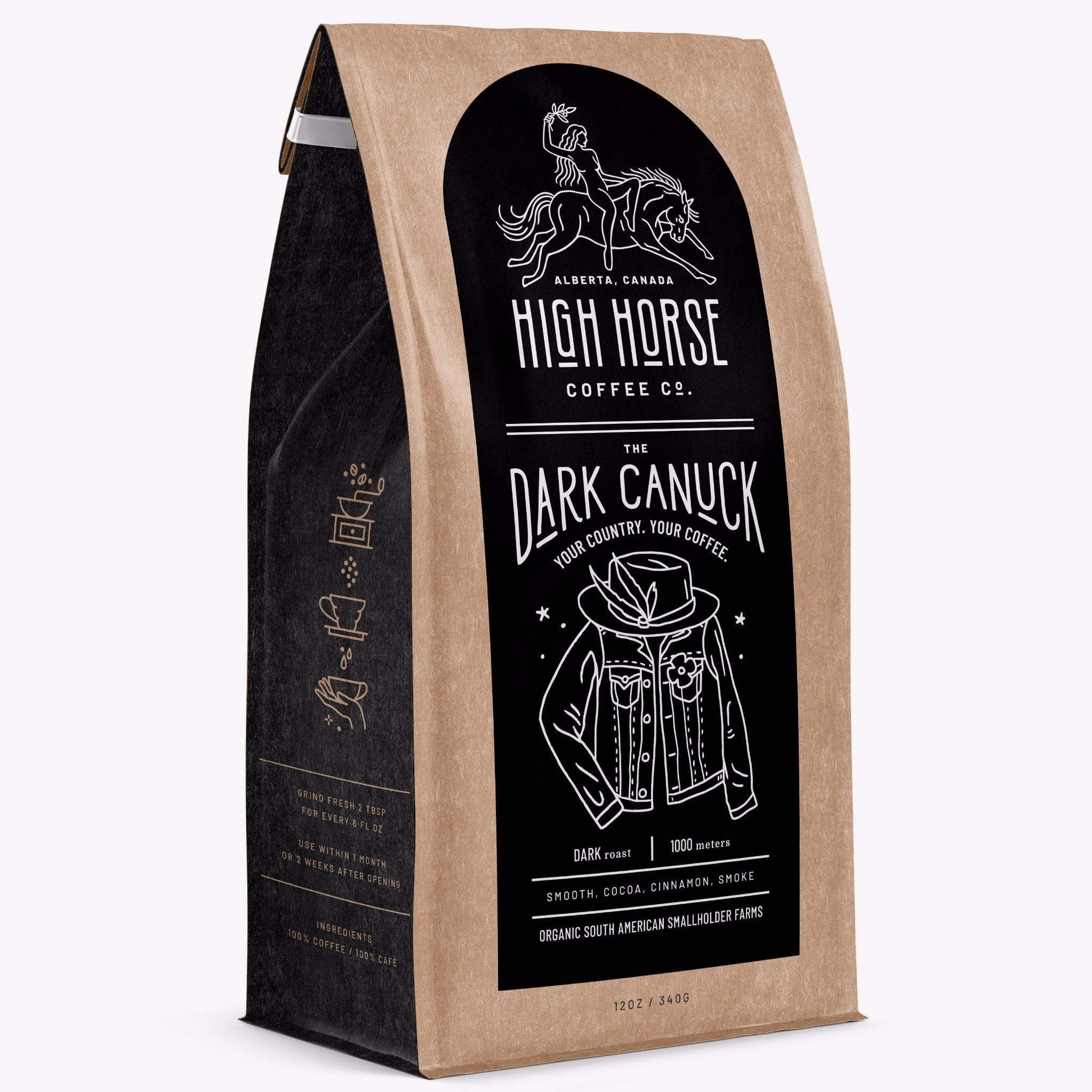 The Dark Canuck - Dark Roast Coffee - High Horse Coffee Company